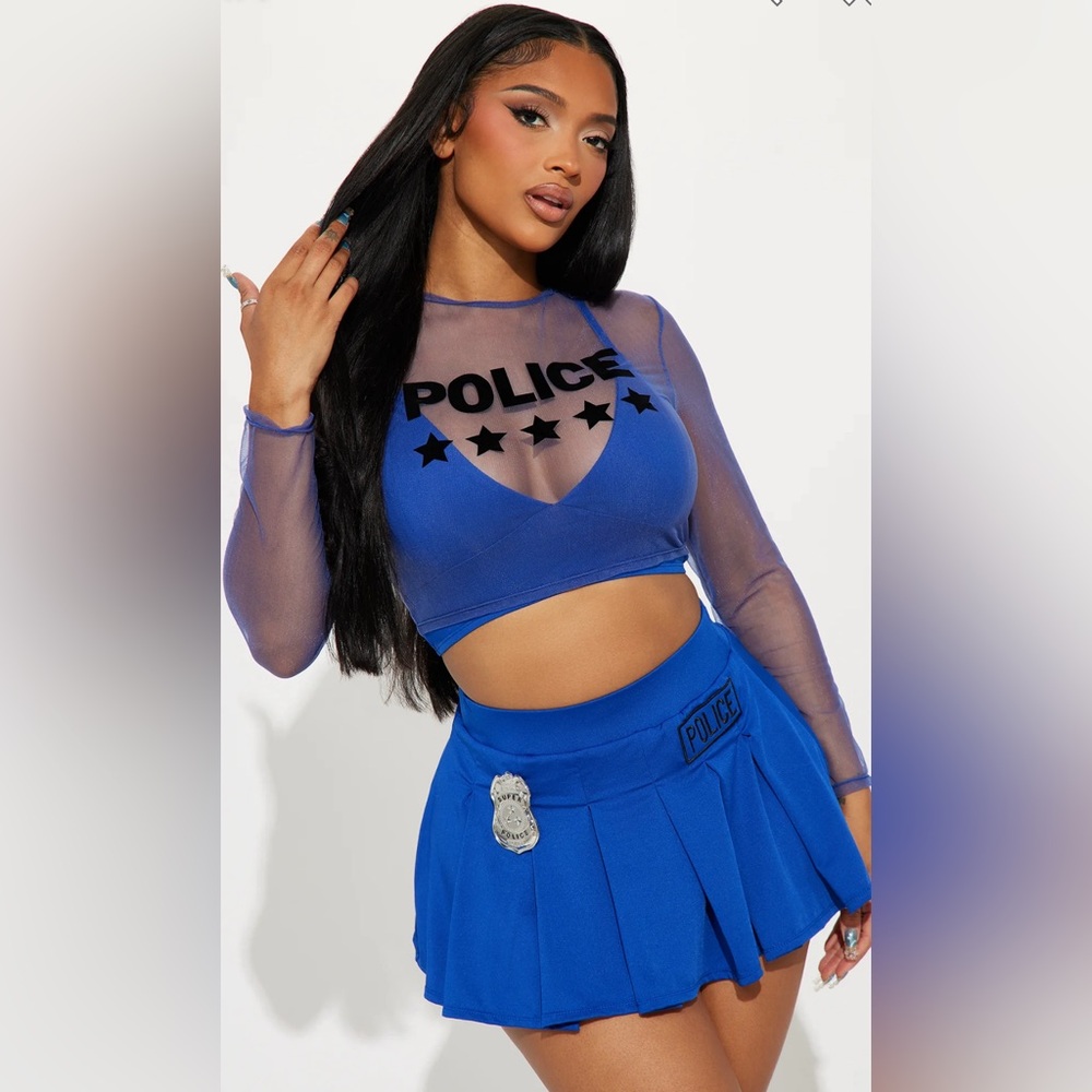 On Duty Officer Cop set / blue - Halloween